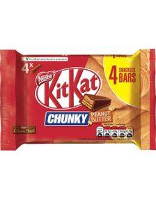 4-pack KitKat Chunky Peanut Butter Choklad 136 gram