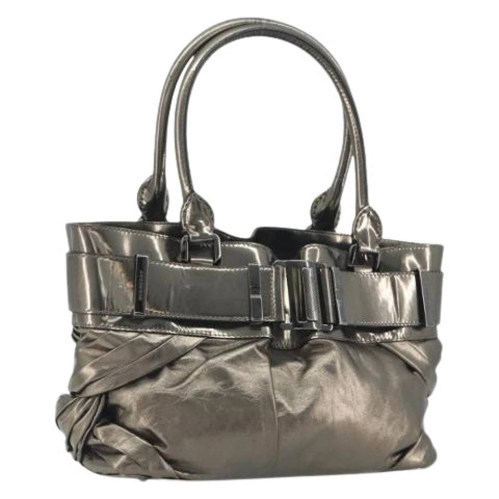 Burberry Vintage Pre-owned Vintage Tote Bag - Vintage - Dame - Grå - ONE SIZE - Uld