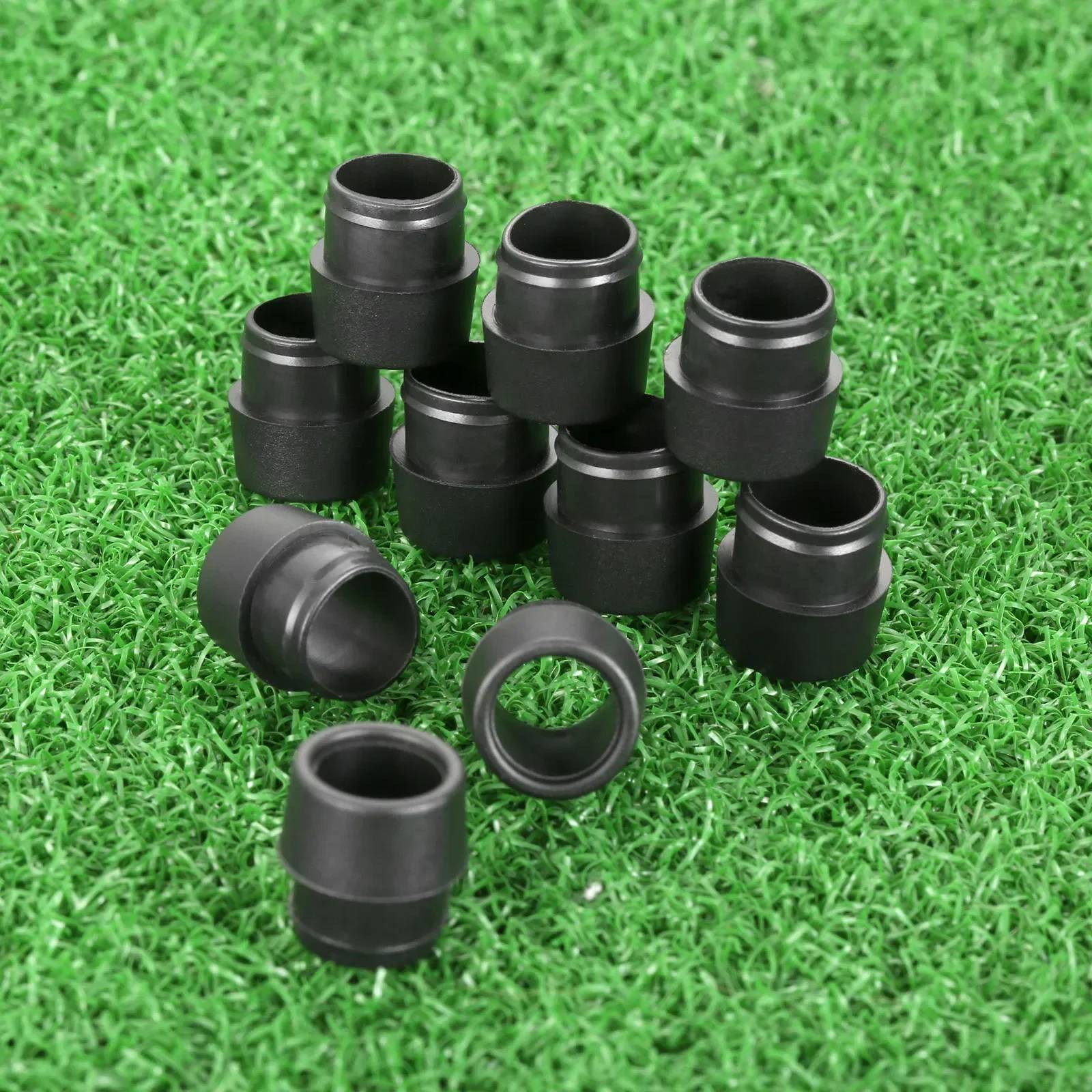 10Pcs Black Soft Plastic Golf Ferrules for G410 G35 Shaft Sleeve Adapter Tip 0.335/0.350/0.370 Golf Club Shafts Accessories