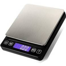 Rostfritt stål precisions elektronisk smyckesvåg köksvåg balans matvåg 0.1/0.01 gram hushållsköksredskap - 3kg x 0.1g