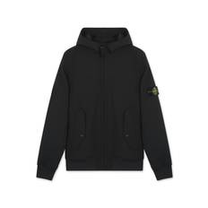 STONE ISLAND JUNIOR KIDS HOODED ZIP JACKET Size: 6Y, colour: BLACK