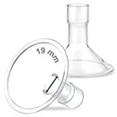 Maymom MyFit 19 mm sköld (2 st) kompatibel med Maymom bred kontakt inte original spektra S2 tillbehör spektra S1 inte original spektra pump delar spektra fläns