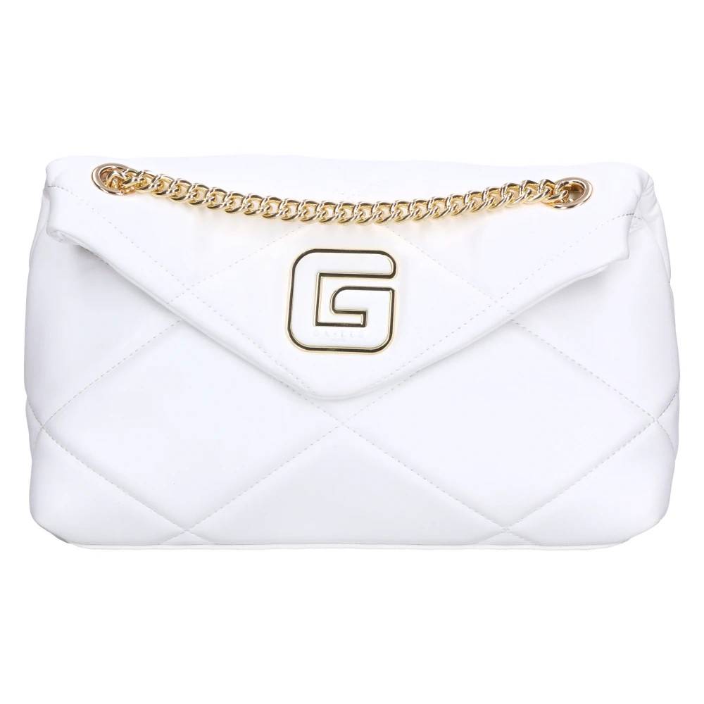 Gaëlle Paris Faux Leather Skuldertaske - Tasker - Dame - Hvid - ONE SIZE - Uld