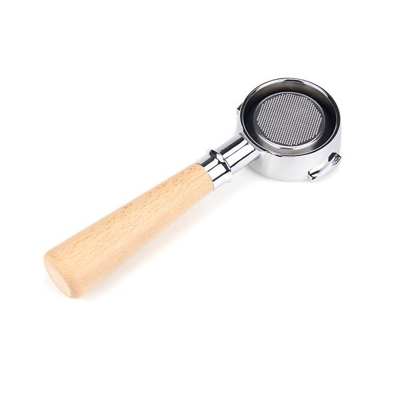 Bonnlös Kaffefilterhållare E61 58mm Massivt Trä - A2 avsnitt