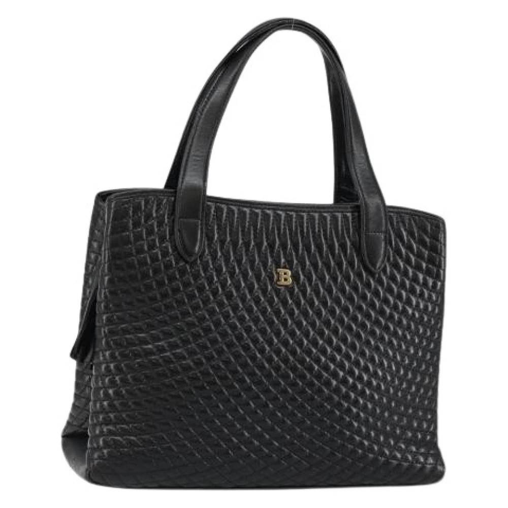 Bally Pre-owned Pre-owned Læder Håndtaske - Vintage - Dame - Sort - ONE SIZE - Læder