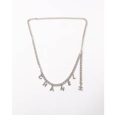 CHANEL CC Charm Silver-toned Necklace
