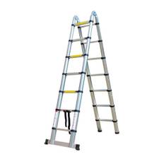 Herzberg HG-5560: indragbar teleskopstege av aluminium - 5,60 M