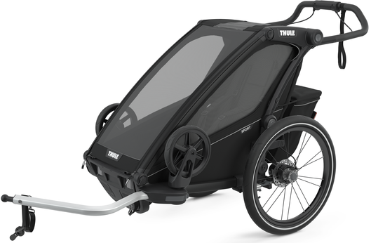 Thule Chariot Sport 1 Cykeltrailer - MidnBlack med Justerbar Affjedring og Skivebremser