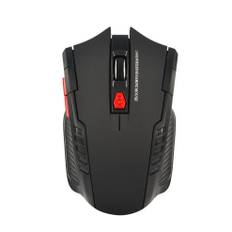 (Sort) 2,4 GHz trådløs mus Optisk mus Mus-gaming med USB-modtager Gamer 6D trådløs mus