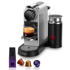 Nespresso by Sage SEC 660 CitiZ & Milk kapselmaskin med mjölkskummare, silver - Silver