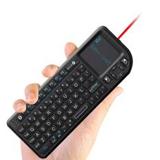 K02+ Trådløs Bluetooth Med Laser Rii Mini Tastatur Touchpad Mus Til Pc Bærbar