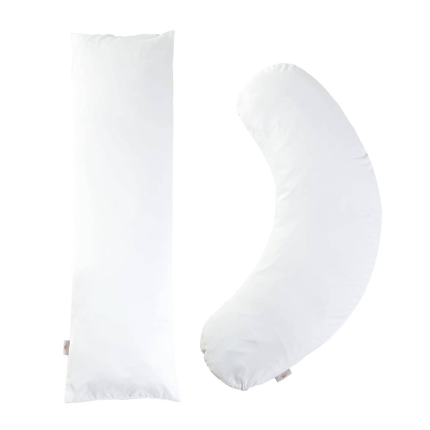 Paketerbjudande Kroppskuddar Sibylla och Bella Tencel - Vit Tencel