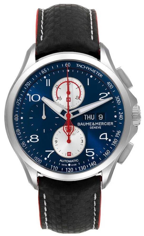 Baume & Mercier Herreur M0A10343 Clifton Blå/Læder Ø44 mm