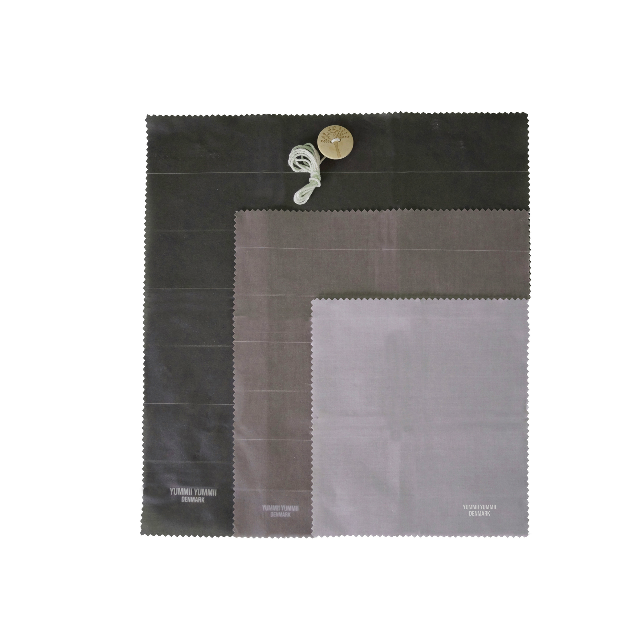 Beeswax wrap Earth Tones Square - 3 pcs. set.