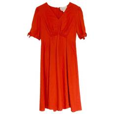 Gal Meets Glam Linen mid-length dress