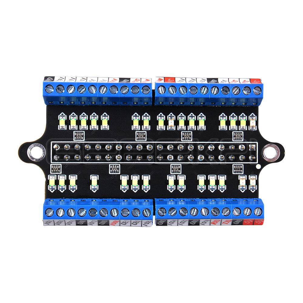 Raspberry Pi GPIO Expansion Board LED Screw Terminal Hat med Skruvmejsel för RPI 4B/3B/3B+/Zero/Zero W/Zero 2W Modulbräd
