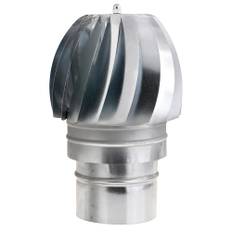 Wolfpack Sombrero Extractor Galvanizado para Estufa, Chimenea, Extracción de Humos, para tubo Ø 120 mm.