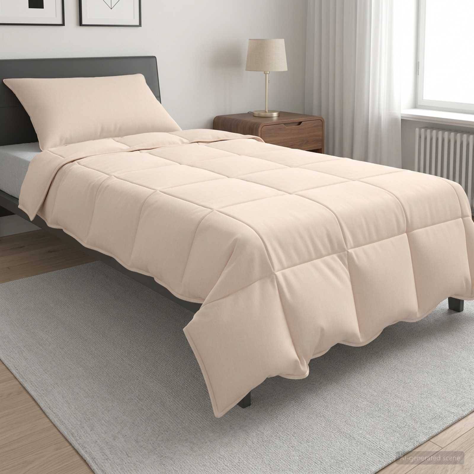 vidaXL Täckeset 2 st 140 x 200 cm Vinter 350 gsm 100% Naturlig Kapok