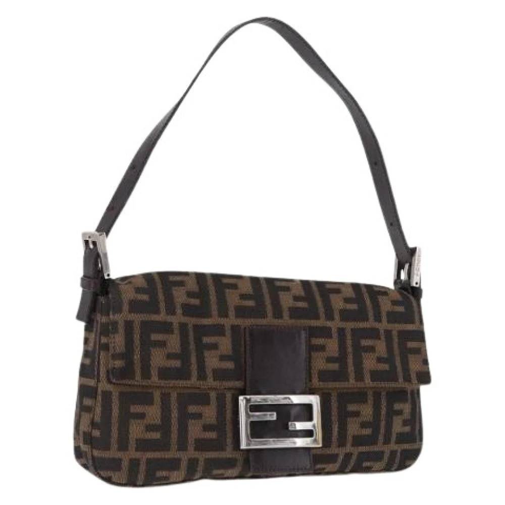 Fendi Vintage Pre-owned Canvas fendi-tasker - Vintage - Dame - Brun - ONE SIZE -