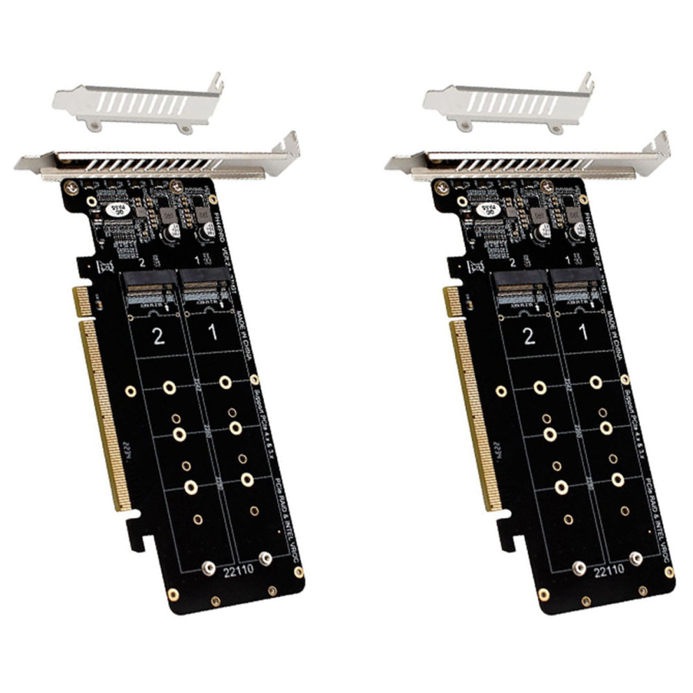 Dubbelsidigt 4-disks NVME-kort PCIeX16 till M.2 M-nyckel NVMEx4SSD