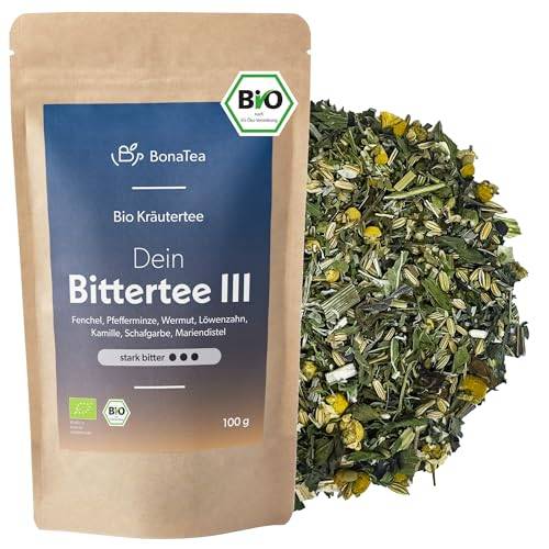 BIO Bittertee mit Löwenzahn, Wermut, Mariendistel und Bitterkräutern
