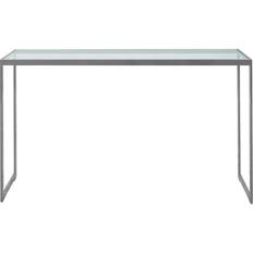 Englesson Square Avlastningsbord 122x36x70 Cm Silver Grey/glas - Sidobord & Avlastningsbord Härdat Glas Silver Grey - 4393GL