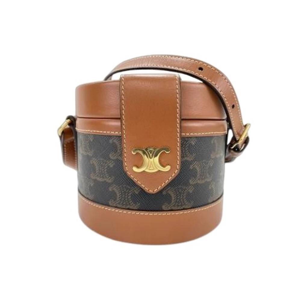 Celine Vintage Pre-owned Vintage Skuldertaske - Vintage - Dame - Brun - ONE SIZE - Uld