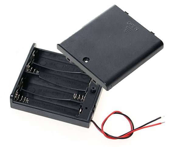 Batterihållare (4 x AA)