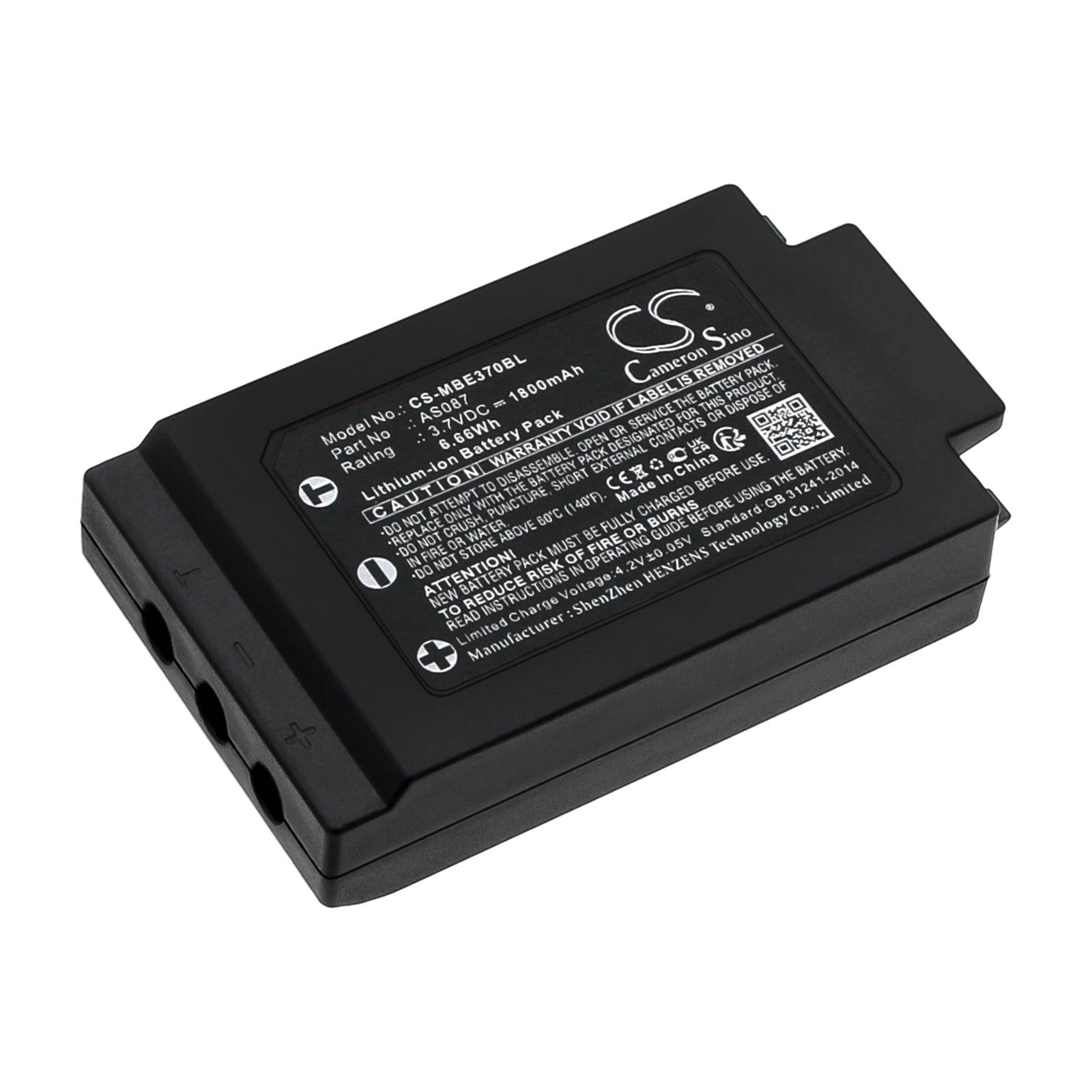 Batteri for IMET WAVE2, M880 RAY, WAVE2 S6 Transmitters, WAVE2 AS087 3.7 V 1800 mAh Li-ion