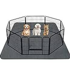 INVENHO Tvättbara kissdynor för hundar 183 cm x 183 cm återanvändbara hundkuddar extra stor uppgradering halkfria hundkissdynor kraftigt absorberande valp kissdynor snabbtorkande valpdynor (grå)
