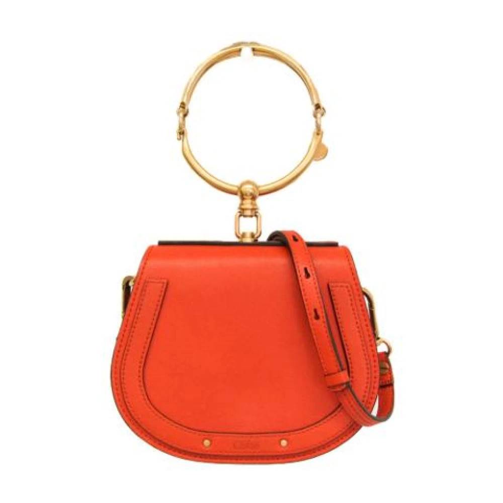 Chloé Pre-owned Pre-owned Nile crossbody taske - Vintage - Dame - Orange - ONE SIZE - Læder