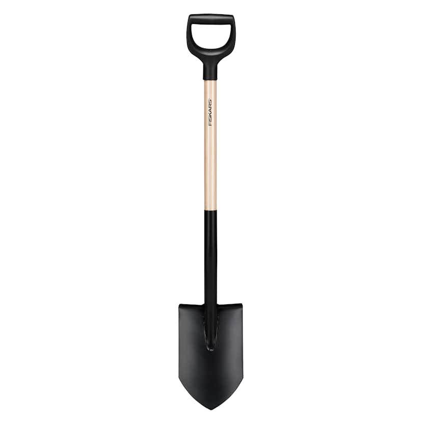 Spade Fiskars Solid Spetsig Trä FSC