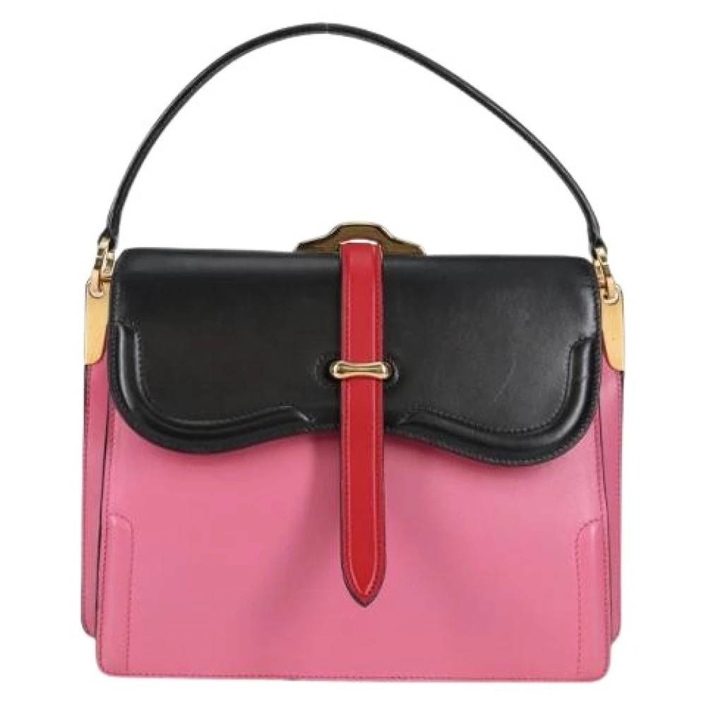 Prada Vintage Pre-owned Vintage Læder Håndtaske - Vintage - Dame - Flerfarvet - ONE SIZE - Læder