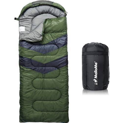 MalloMe Schlafsack Outdoor - Schlafsack Erwachsene und Kinder - Schlafsacke Winter, Schlafsäcke, Camping Sleeping Bag, Deckenschlafsack - Winterschlafsack - Leicht, Tragbar, Warm, Deckenschlafsäcke