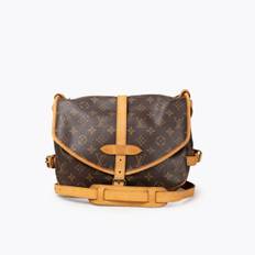 LOUIS VUITTON Saumur 30 Crossbody Bag - Brown (25 cm x 30 cm x 10 cm, axelrem fall max 50 cm)
