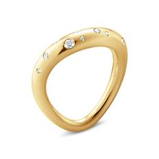 Georg Jensen Offspring ring i guld med diamanter - 3 (52-53)
