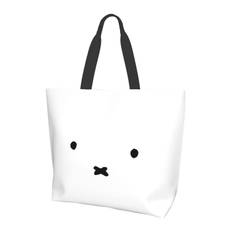 MINIER Miffy Eco Tote Shoulder Large Capacity Shopping Convenience Store Foldable Storage 50cm Wide x 40cm High x 15cm Thick Bag, Women's Bag, Bag,