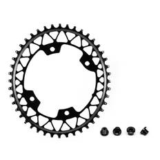 AbsoluteBlack Klinge NW 1x Oval Shimano 110/4 asym - Grå - GROVxx1104GR-50T