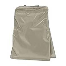 Beige Open Outdoor Swimming Pool Roll Cover | Robust beskydd för användning utomhus/trädgård | Alla - Säsong Partikelvakt och solskyddspoolskydd (S：490 * 96cm)