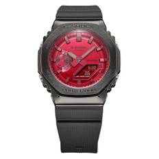 Casio G-Shock CasiOak Red Dial Alarm Chronograph Watch GM-2100B-4AER