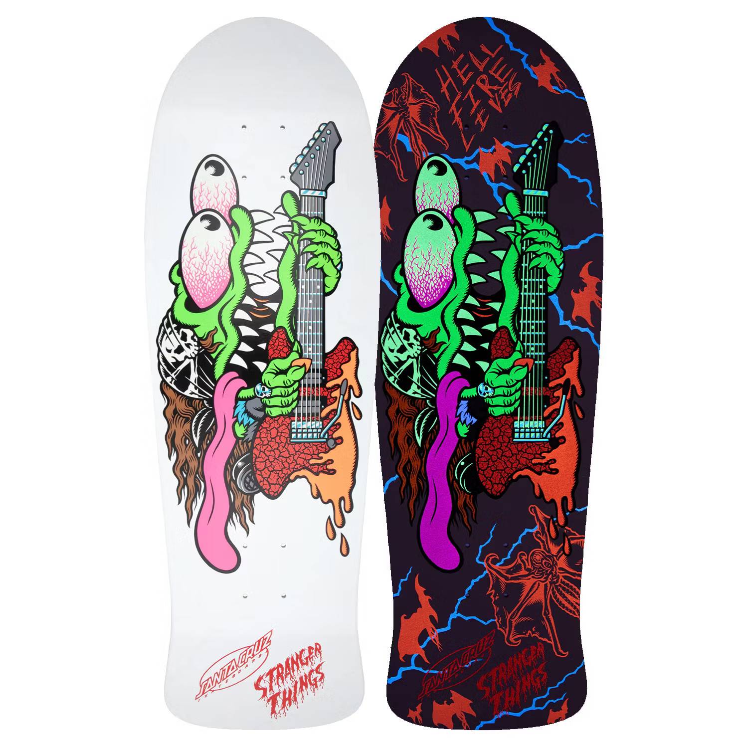 Skateboard Stanta Cruz Stranger Things Meek Slasher White