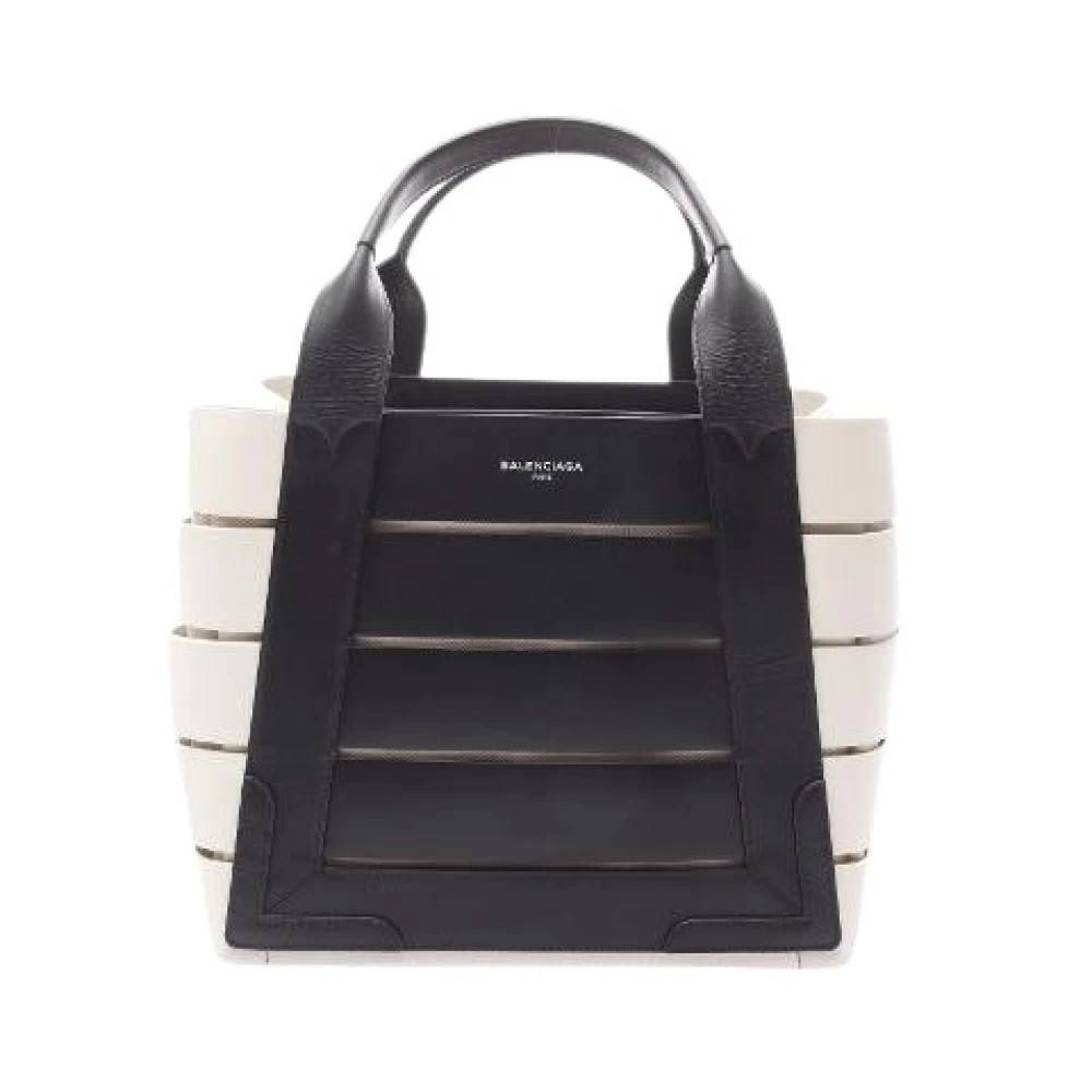 Balenciaga Vintage Pre-owned Marin Læder Canvas Tote Taske - Vintage - Dame - Flerfarvet - ONE SIZE - Læder