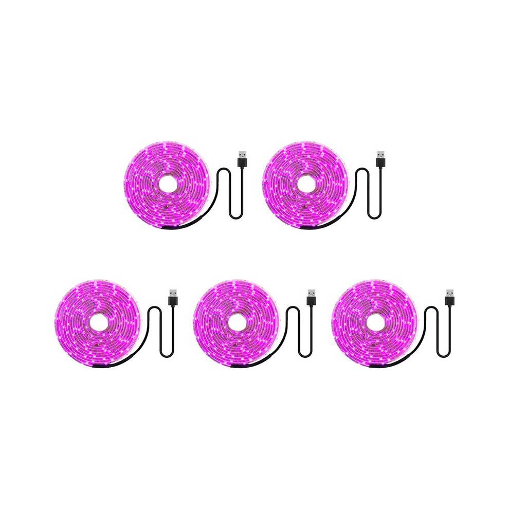 5X LED Grow Light Full Spectrum 5V USB Grow Light Strip 2835 LED Phyto Lamps 100cm