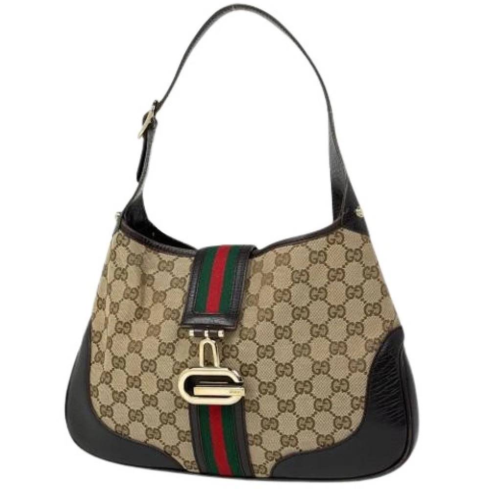 Gucci Vintage Pre-owned Canvas gucci-tasker - Vintage - Dame - Beige - ONE SIZE -