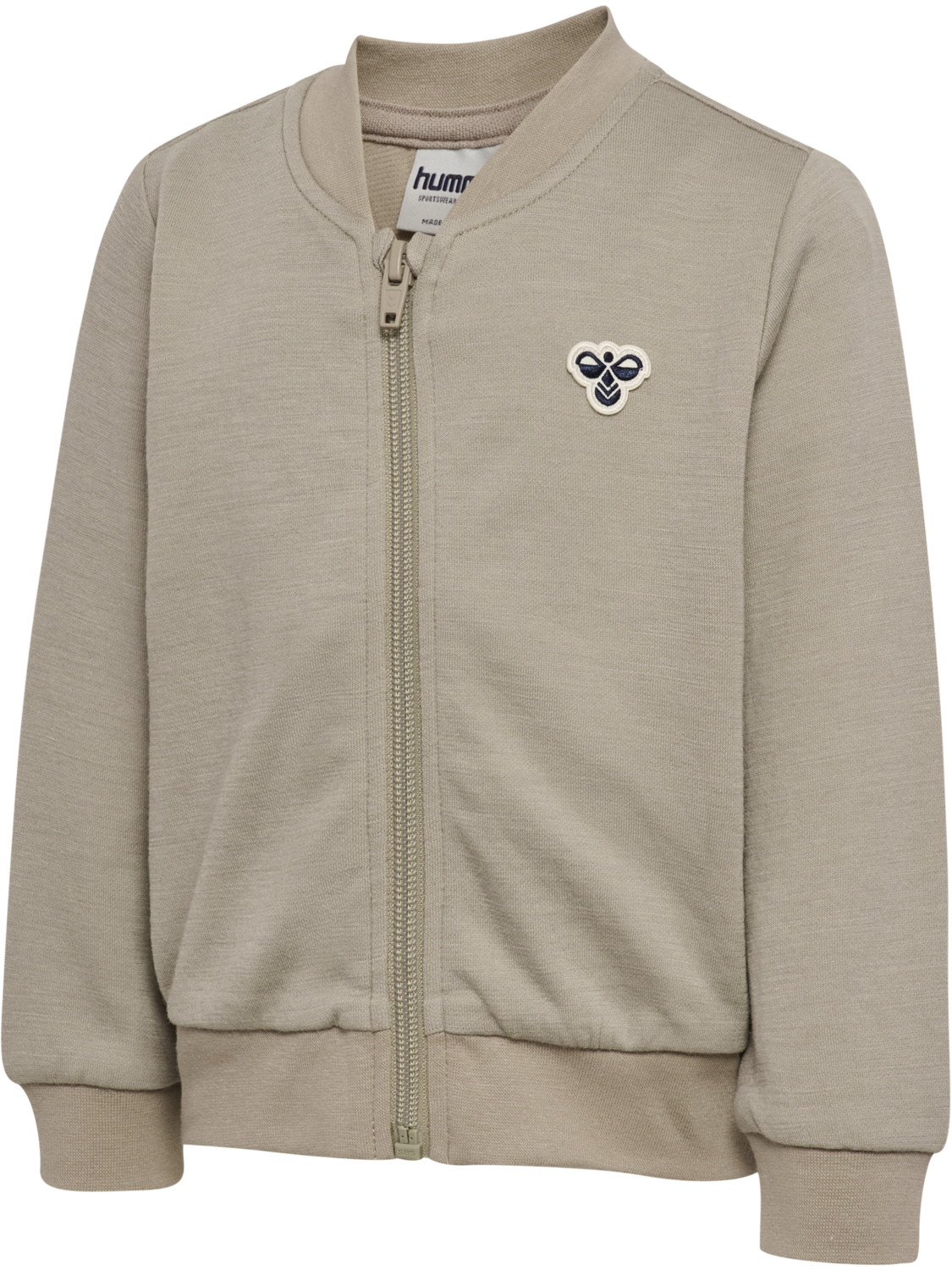 Hummel - Mini Wool Zip Jacket Bee | Brun | Zip Jacket | Børn | Str: 140 - Hurtig levering 1-2 hverdage