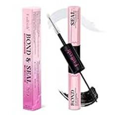 FADLASH Wimpernkleber, Bond and Seal Lash Glue für DIY Wimpern Extensions, Cluster Lashes wasserdicht und langlebig Wimpernkleber&Versiegelung, einfach zu verwenden für Anfänger (6ml+6ml)