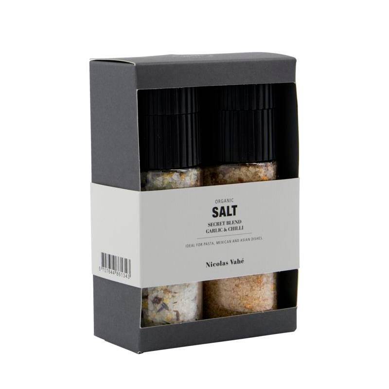 Nicolas Vahé Gift Box Organic Secret Blend & Salt With Garlic/Chili