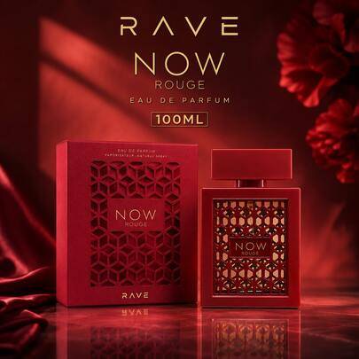 RAVE NOW ROUGE Eau De Parfum 100ML långvarig lyxig parfym för kvinnor med blommig träig doft