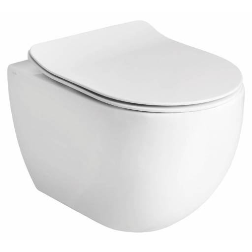 Lavabo Glomp Mini vägghängd toalett, utan spolkant, matt vit