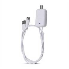 Kebidumei digital 4k tv-antenn 300 mil 1080p tv dtv-box hög förstärkning 25db tv rävförstärkare signal booster radius inomhus antenn - Förstärkare vit